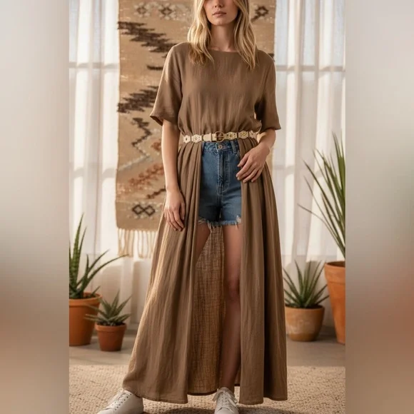 White Studded Boho Belt - Picture 5 of 5